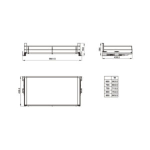 Kệ để xoong nồi Hafele Kosmo P 900mm 549.08.868 - 5 Kệ để xoong nồi Hafele Kosmo P 900mm 549.08.868 - 4