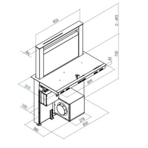 MÁY HÚT MÙI ÂM BÀN DUDOFF FLORA - 7 MÁY HÚT MÙI ÂM BÀN DUDOFF FLORA - 6