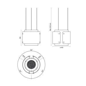 MÁY HÚT MÙI ĐẢO TREO DÂY DUDOFF DESSY 40W - 7 MÁY HÚT MÙI ĐẢO TREO DÂY DUDOFF DESSY 40W - 6