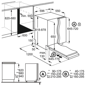 MÁY RỬA BÁT ÂM UltimateCare 700 60cm cho 14 bộ chén đĩa EEM48300L - 4 MÁY RỬA BÁT ÂM UltimateCare 700 60cm cho 14 bộ chén đĩa EEM48300L - 3