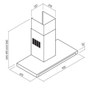 MÁY HÚT MÙI ÁP TƯỜNG DUDOFF INFINITY - 7 MÁY HÚT MÙI ÁP TƯỜNG DUDOFF INFINITY - 6