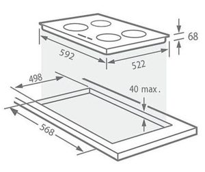 BẾP HỖN HỢP GIOVANI G-422 ET - 1 GIOVANI G-422 ET