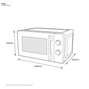 LÒ VI SÓNG ĐỂ BÀN TÍCH HỢP NƯỚNG ĐỐI LƯU 23L UltimateTaste 300 EMG23K22B - 3