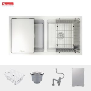 Chậu rửa bát Konox KN8646DU Dekor - 12
