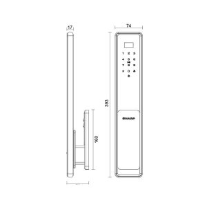 Khoá thông minh Sharp S6-B PRO GRAY - 7 Khoá thông minh Sharp S6-B PRO GRAY - 6