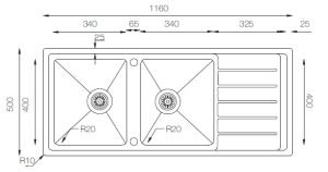 CHẬU RỬA DUDOFF SPOT MA5L - 7 CHẬU RỬA DUDOFF SPOT MA5L - 6