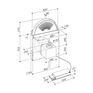 MÁY HÚT MÙI ÂM BÀN DUDOFF SUNRISE GOLD - 7 MÁY HÚT MÙI ÂM BÀN DUDOFF SUNRISE GOLD - 6