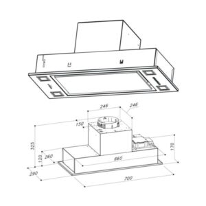 Máy hút mùi âm tủ Dudoff Vista S70 - 7 Máy hút mùi âm tủ Dudoff Vista S70 - 6