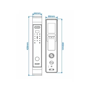 Khoá thông minh Sharp S9-FV Brown
