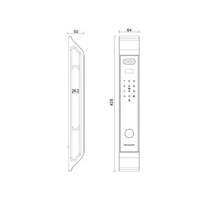 Khoá thông minh Sharp S9-FV Gray - 5