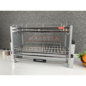 Giá bát đĩa nâng hạ Inox 304 cho tủ bếp trên Maadela MP-G30-2.70 - 13