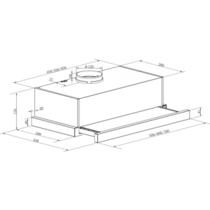 Máy hút mùi âm tủ Maadela MH-60RS - 9 Máy hút mùi âm tủ Maadela MH-60RS - 8