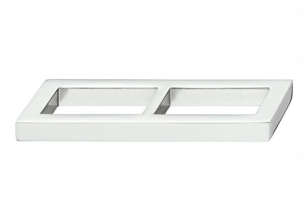 Tay nắm tủ Hafele Chrome bóng 104x24mm 110.34.274