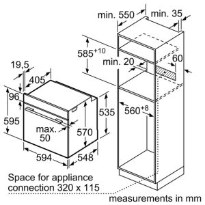 LÒ NƯỚNG ÂM TỦ BOSCH HBA5570S0B SERIE 6 71L AUTOPILOT 10 - 1 LÒ NƯỚNG ÂM TỦ BOSCH HBA5570S0B SERIE 6 71L AUTOPILOT 10