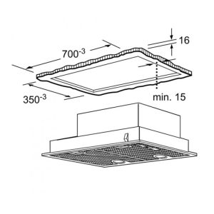 MÁY HÚT MÙI ÂM TỦ BOSCH DHL755BL SERIE 4 NGANG 73CM - 1 MÁY HÚT MÙI ÂM TỦ BOSCH DHL755BL SERIE 4 NGANG 73CM
