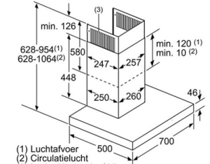 MÁY HÚT MÙI GẮN TƯỜNG BOSCH DWB77CM50 SERIE 6 NGANG 70CM - 1 MÁY HÚT MÙI GẮN TƯỜNG BOSCH DWB77CM50 SERIE 6 NGANG 70CM
