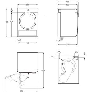 MÁY SẤY BOSCH SERIE 6 WTW85400SG HEATPUMP 9KG