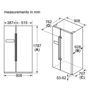 TỦ LẠNH SIDE BY SIDE BOSCH KAN93VIFPG SERIE 4 580 LÍT
