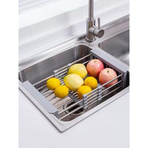 Rổ inox gác bồn rửa rút gọn Maadela DN-01 - 6 Rổ inox gác bồn rửa rút gọn Maadela DN-01 - 5