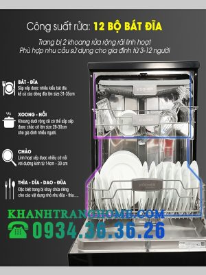 MÁY RỬA BÁT KOCHER KDEU-8818BL - 7 MÁY RỬA BÁT KOCHER KDEU-8818BL - 6