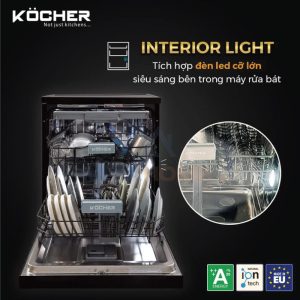 MÁY RỬA BÁT KOCHER KDEU-8855S7 SERIES 7 - 2 MÁY RỬA BÁT KOCHER KDEU-8855S7 SERIES 7