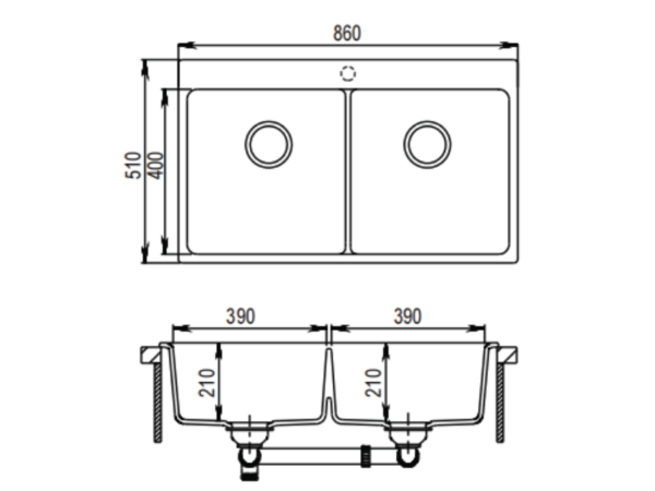 Chậu đá Maadela MDS-A8651I - 2