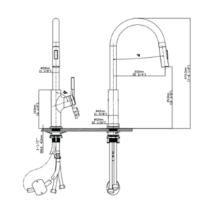 Vòi rửa chén nóng lạnh Maadela MDF-901 - 5 Vòi rửa chén nóng lạnh Maadela MDF-901 - 4