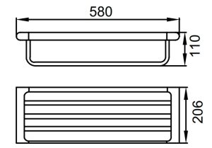 Kệ để khăn tắm Hafele InnoGeo-S 580.41.223 - 4 Kệ để khăn tắm Hafele InnoGeo-S 580.41.223 - 3