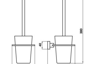 Giá treo cọ vệ sinh Hafele InnoSquare 580.34.070 - 3