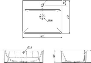 Chậu rửa mặt đặt bàn Lavabo Hafele 588.64.000 - 4 Chậu rửa mặt đặt bàn Lavabo Hafele 588.64.000 - 3