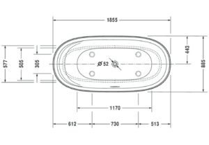 Bồn tắm độc lập Cape Cod 588.45.690 - 6 Bồn tắm độc lập Cape Cod 588.45.690 - 5