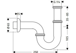 Ống xả thải Standard Model Hansgrohe 589.29.931 - 3
