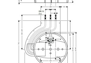 Bộ âm cho sen tắm âm trần Hansgrohe 589.51.403 - 3
