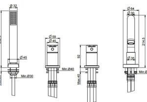 Bộ vòi nóng lạnh 4 lỗ cho bồn tắm Celina MS: 589.02.188 - 4 Bộ vòi nóng lạnh 4 lỗ cho bồn tắm Celina MS: 589.02.188 - 3