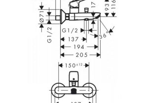 Bộ trộn sen tắm Logis Hansgrohe 589.52.403 - 3