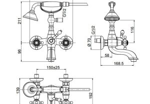 Bộ trộn bồn tắm có bộ sen tay Victoria MS: 589.10.153 - 4 Bộ trộn bồn tắm có bộ sen tay Victoria MS: 589.10.153 - 3