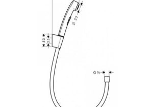 Vòi xịt vệ sinh cầm tay Hansgrohe 589.50.017 - 3