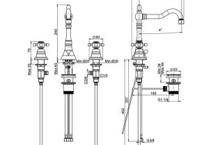 Vòi lavabo 3 lỗ Victoria MS: 589.10.151 - 3
