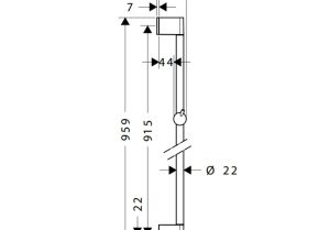 Thanh treo sen Unica’s Crometta Hansgrohe 0.9m 589.29.658 - 3