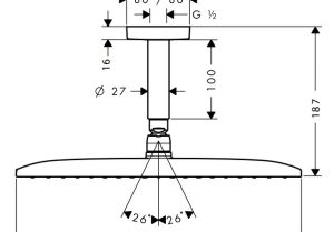 Sen đầu có tay sen Raindance E Hansgrohe 589.52.618 - 3