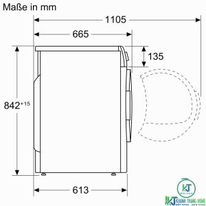 MÁY SẤY BOSCH SERIE 8 WTW87541 HEATPUMP - 3 MÁY SẤY BOSCH SERIE 8 WTW87541 HEATPUMP - 2