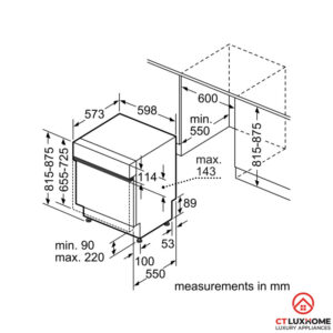MÁY RỬA BÁT BÁN ÂM BOSCH SMI68TS06E SERIE 6 SẤY ZEOLITH - 21