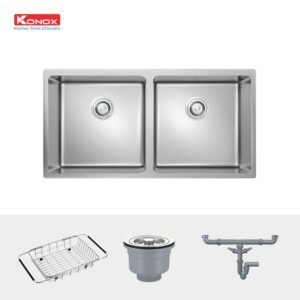 CHẬU RỬA CHÉN BÁT KONOX UNDERMOUNT CUBE 8744DU - 8