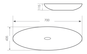 Chậu rửa đặt bàn lavabo Bello BB-300212 - 6