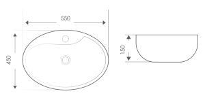 Chậu rửa mặt đặt bàn Bello BB-400426 - 4 Chậu rửa mặt đặt bàn Bello BB-400426 - 3