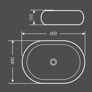 Chậu rửa mặt lavabo Bello đặt bàn BB-800323 - 3
