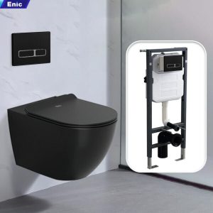 Bồn cầu treo tường Enic T55 tiêu chuẩn (Màu đen)