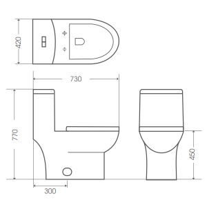 Bồn cầu BELLO BT - 800928 - 7