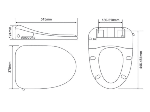 Nắp bồn cầu thông minh Bello BT-800210E - 9