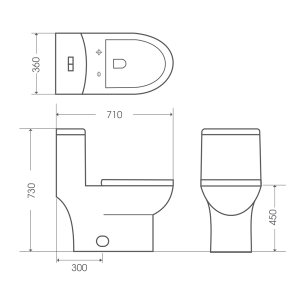 Bồn cầu liền khối Bello BT- 500364 - 6 Bồn cầu liền khối Bello BT- 500364 - 5